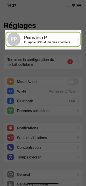 comment deconnecter mon icloud